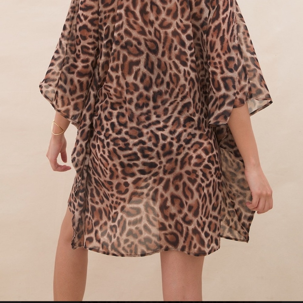 Soma Swimsuit coverup / Chiffon Caftan Swim Coverup Wild by Nature - Picture 3 of 5